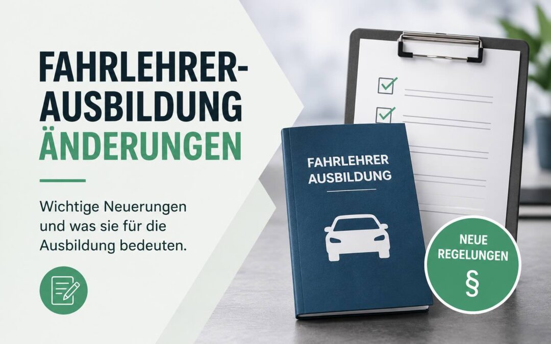 Fahrlehrerausbildung ab 2027: Das ändert sich